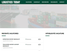 Tablet Screenshot of logisticstoday.nl